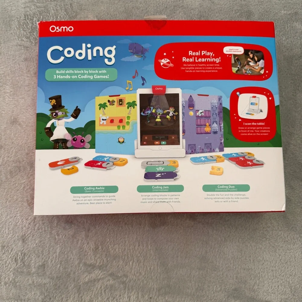 NEW Open Box Osmo Coding Starter Kit for iPad - 3 Games - 31 Blocks - Ages 5-10